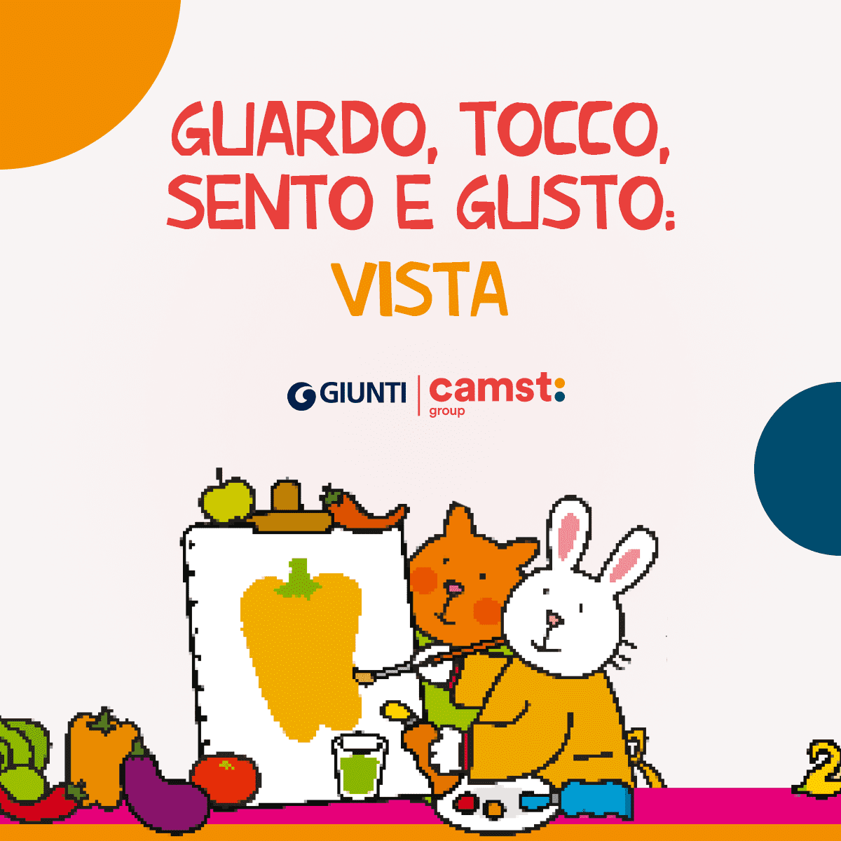 arancione per pranzo e verde per cena